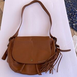 LUCKY BRAND Brown Leather Shoulder Bag